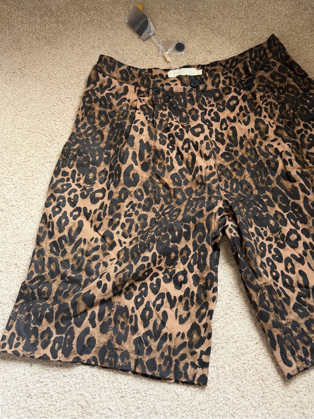 Luxe Collection Leopard Print Shorts - XL